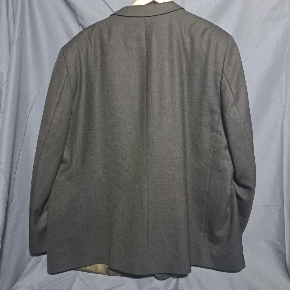 Baracuta Men's 3XL 2 Button Suit Jacket Sport Coat 100% Wool Brown Olive Pockets